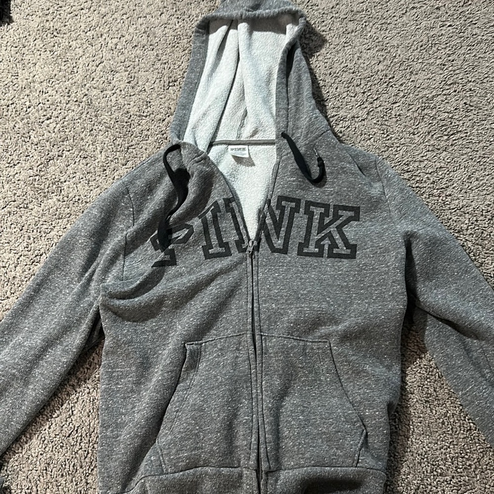 pink zip up